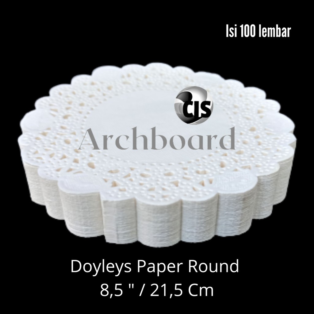

Doyleys Paper Round 8,5" / Kertas Doyleys Bulat 21,25 Cm - isi 100