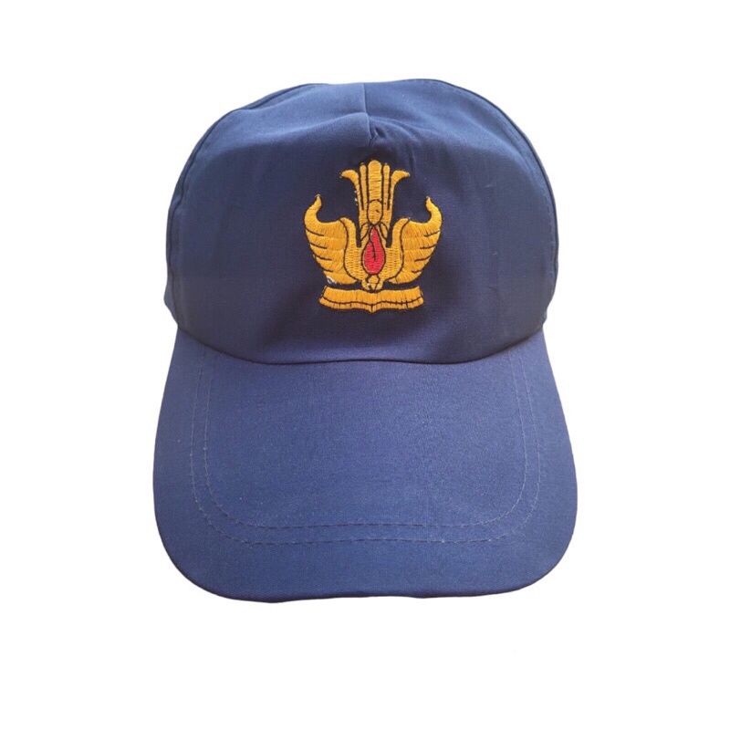 Topi SMP Biru Polos