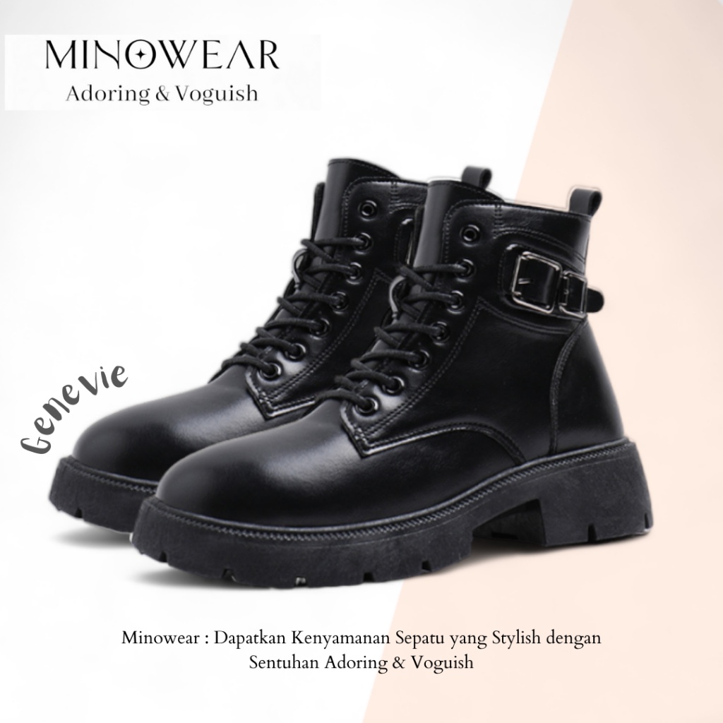 Minowear Genevie Boots - Sepatu Wanita Modis