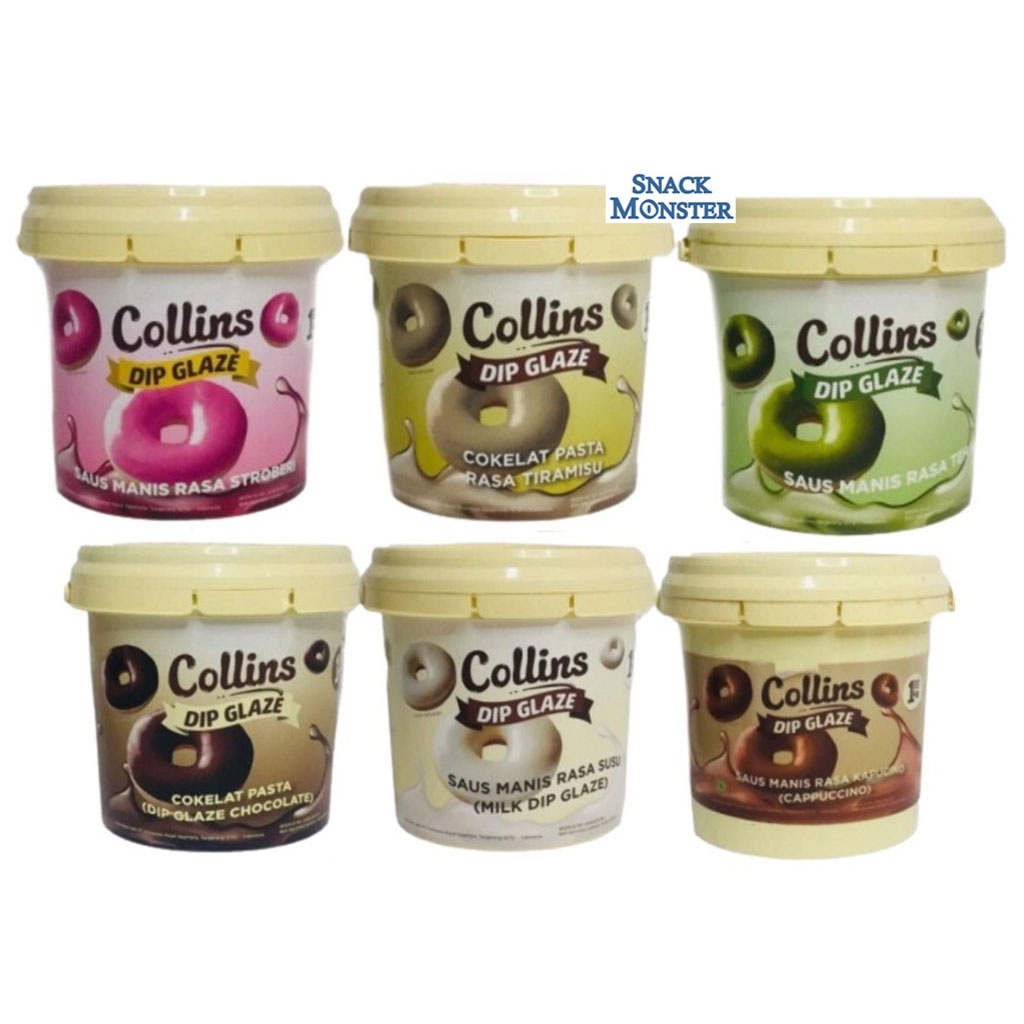 

Collins Dip Glaze Toping Donat Selai Donat - Netto 300 gr