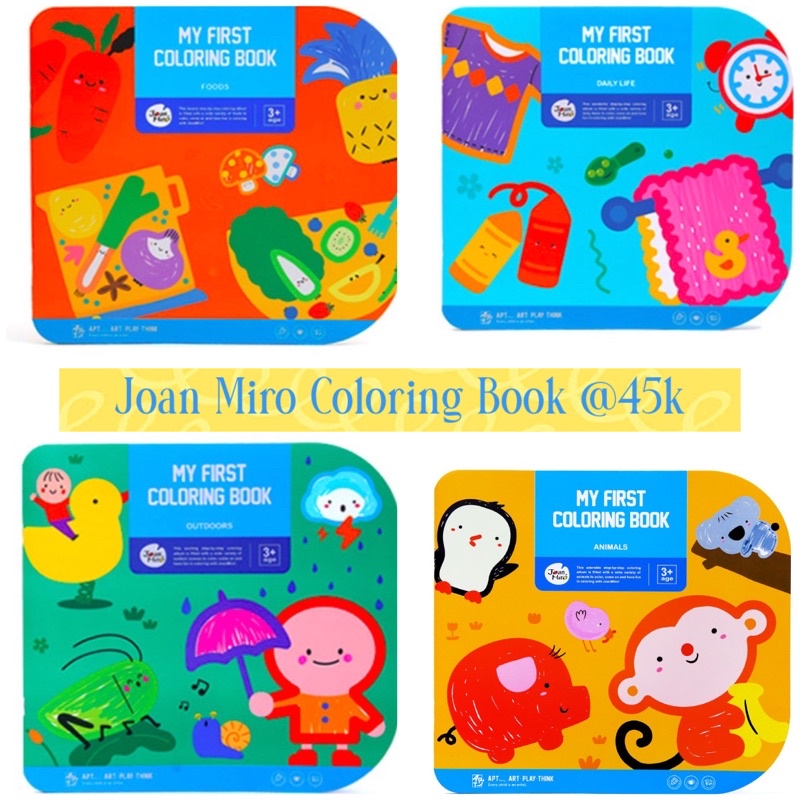

Bebe Joan Miro my First Coloring book buku mewarnai anak