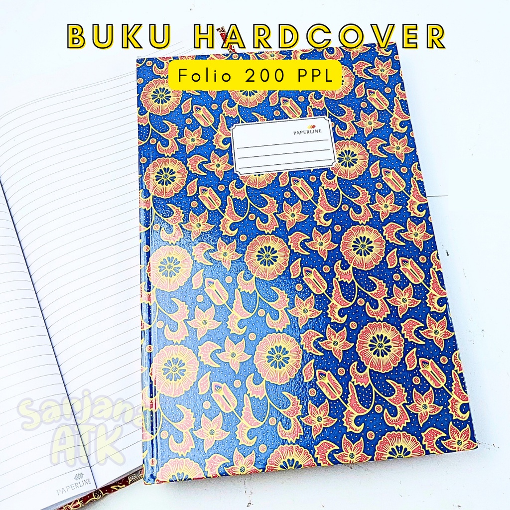 

Buku Tulis Hard Cover Folio Paperline 200 Lembar