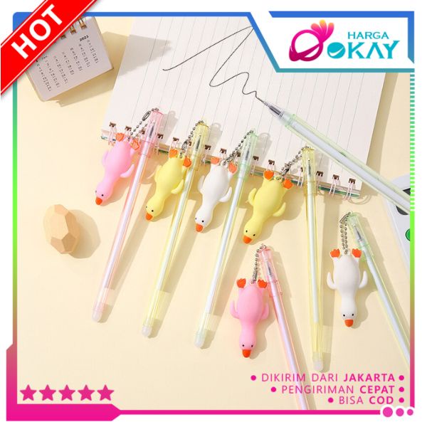 

HO Pulpen Lucu Aesthetic Gantungan Bebek Pulpen Gantungan Kartun Lucu Pen Gantungan Ayam Bolpoint Karakter Bebek Pena Gel Bolpen Unik Alat Tulis Kantor Gel Karakter