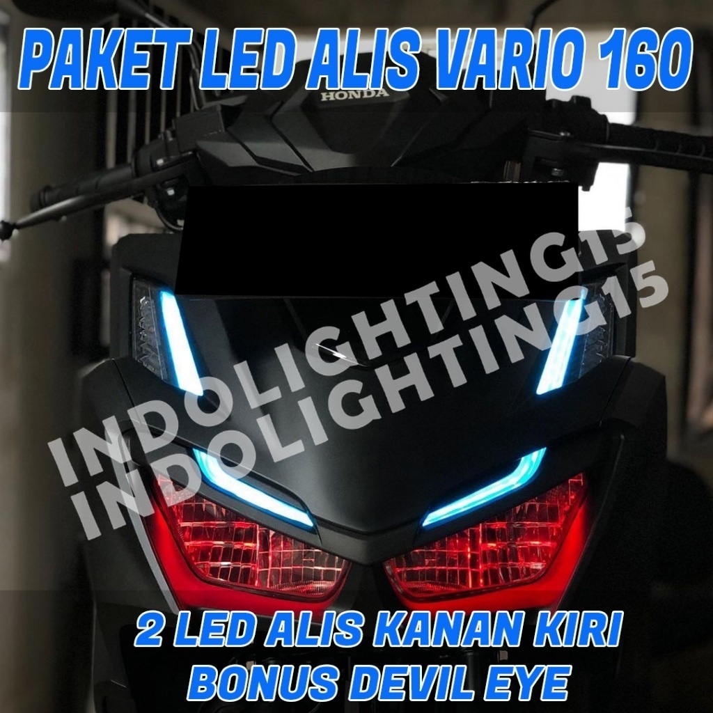 LAMPU ALIS VARIO 160 BONUS DEMON EYE SEPAKET LAMPU ALIS HEADLAMP LAMPU ALIS DEPAN DRL ALL NEW VARIO 