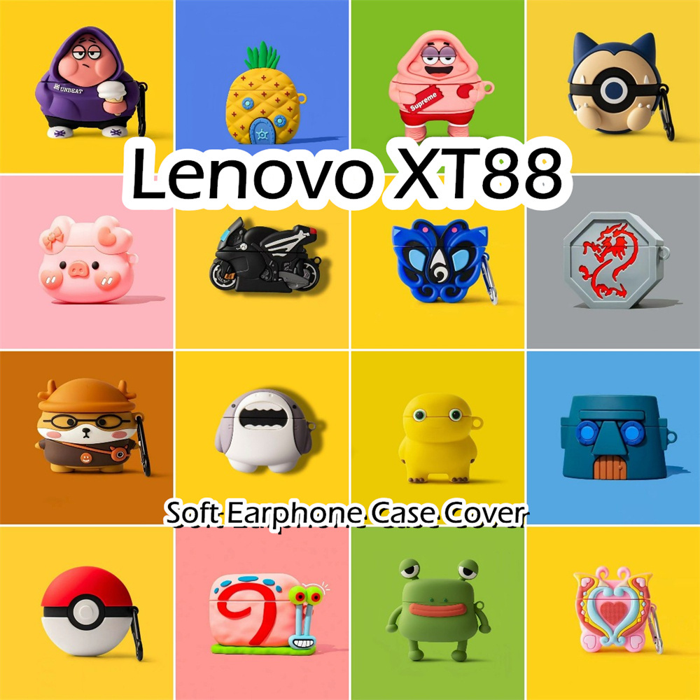 【Yoshida】Untuk Lenovo ERAZER XT88PRO Case Trendi Kartun Soft Silicone Earphone Case NO.2