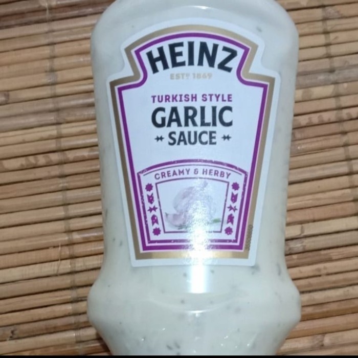 

Heinz garlic sauce saus 230gr