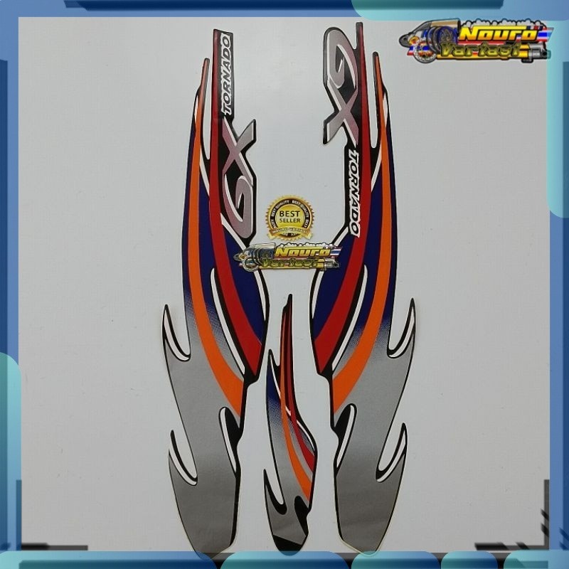 Stiker Striping Suzuki GX tornado 110 merah bagus
