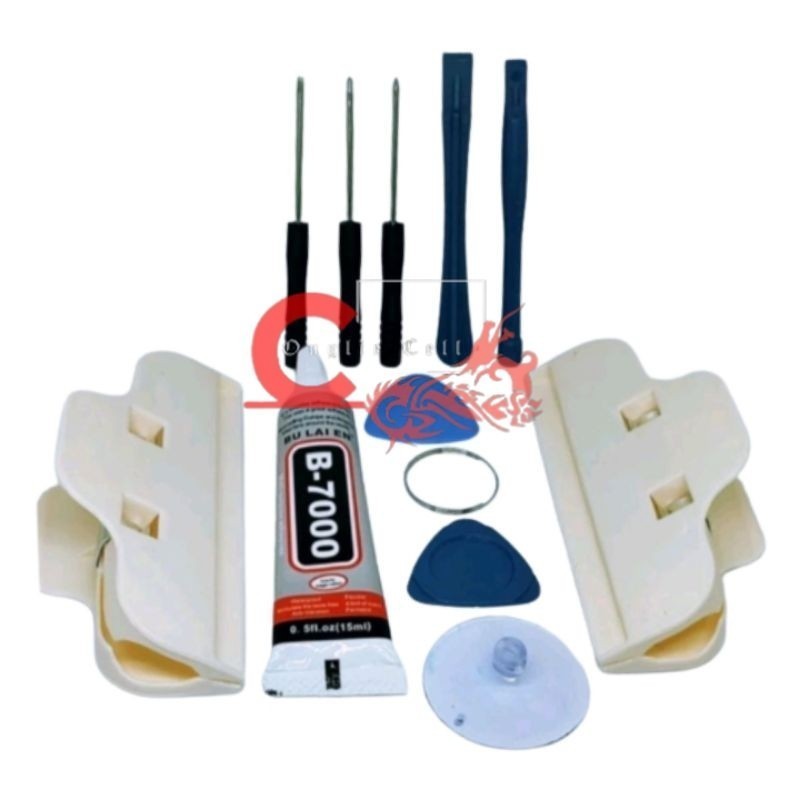 paket 8in 2penjepit LCD l B7000 bening 15 ml paket obeng 8in l2 penjepit LCD lem B7000 15 ml