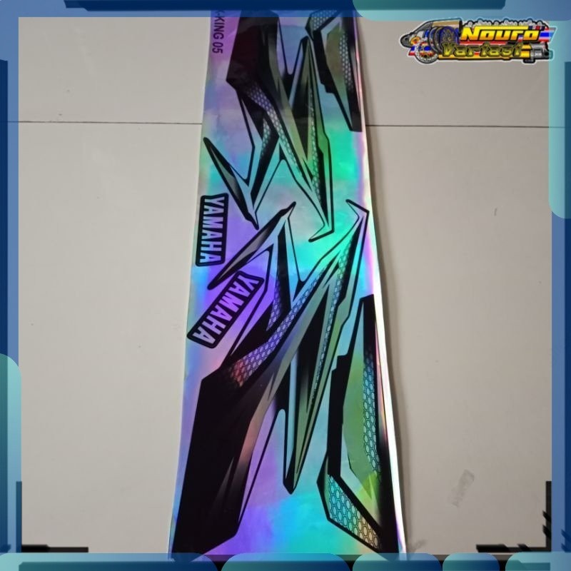 Stiker striping Yamaha RX king RX-King 2005 gold  costum hologram  bagus