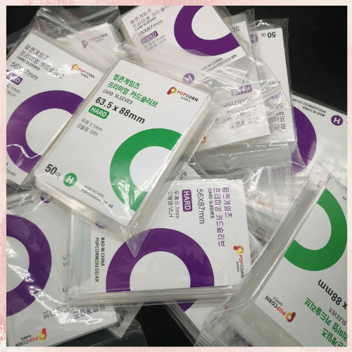 50 PCS INNER SLEEVE PHOTOCARD KOREA POPCORN HARD TYPE