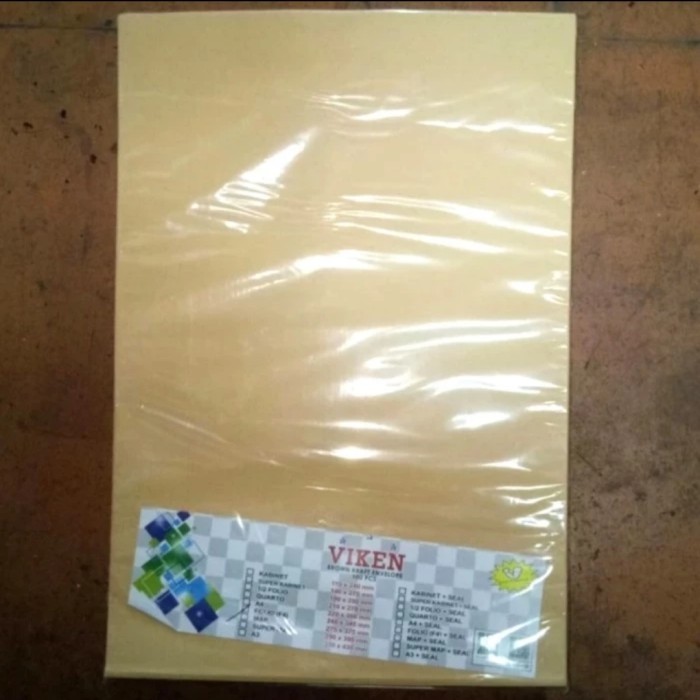 

amplop coklat folio 1 pak isi 100 lbr