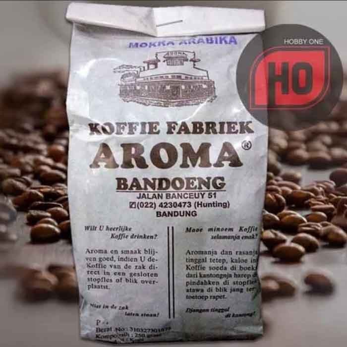 

READY STOCK!!! Kopi Aroma MOKKA ARABIKA 250g - Koffie Fabriek Bandoeng - Kopi MOKA - BIJI