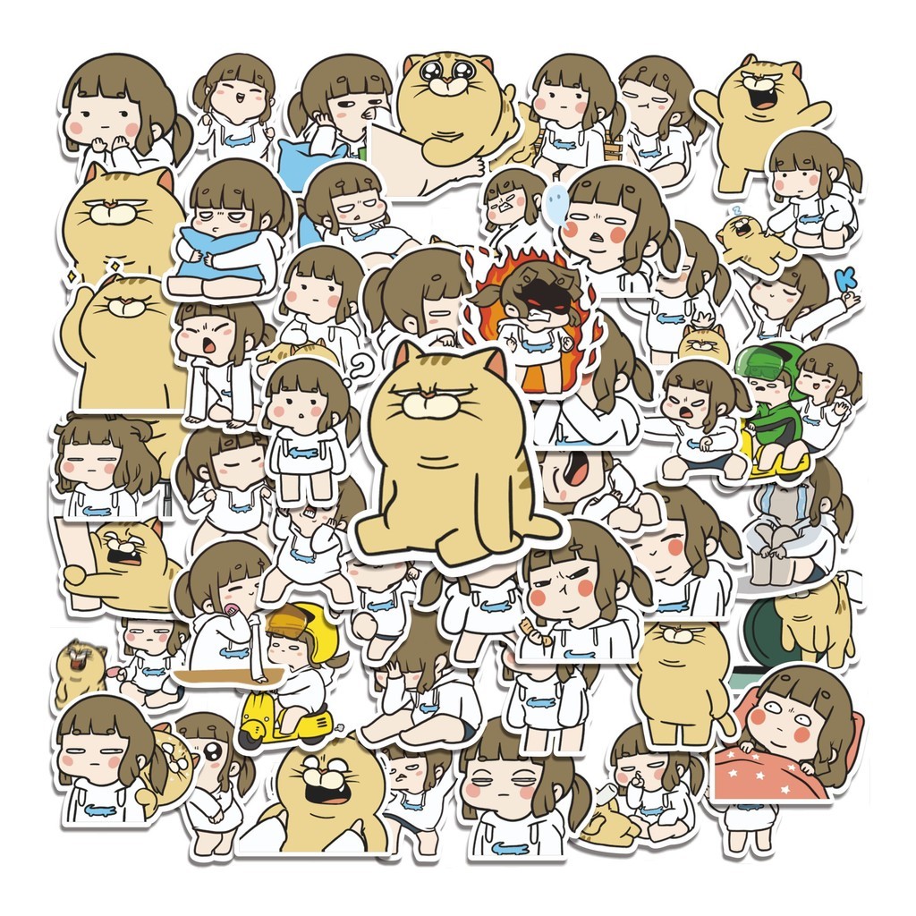

COD 50 Pcs Stiker Milly and Friends Lucu Anti Air Untuk Dekorasi Notebook Sepeda Skateboard Handphone