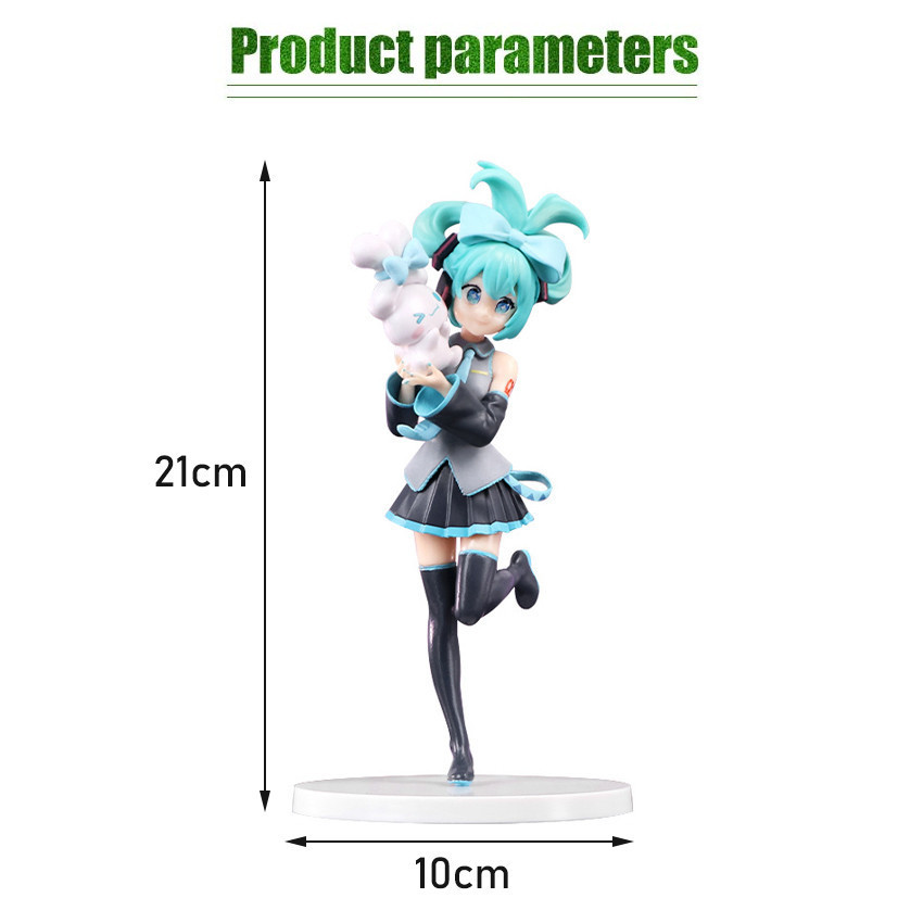 Figure Hatsune Miku x Cinnamonroll Vocaloid Anime Pajangan Koleksi
