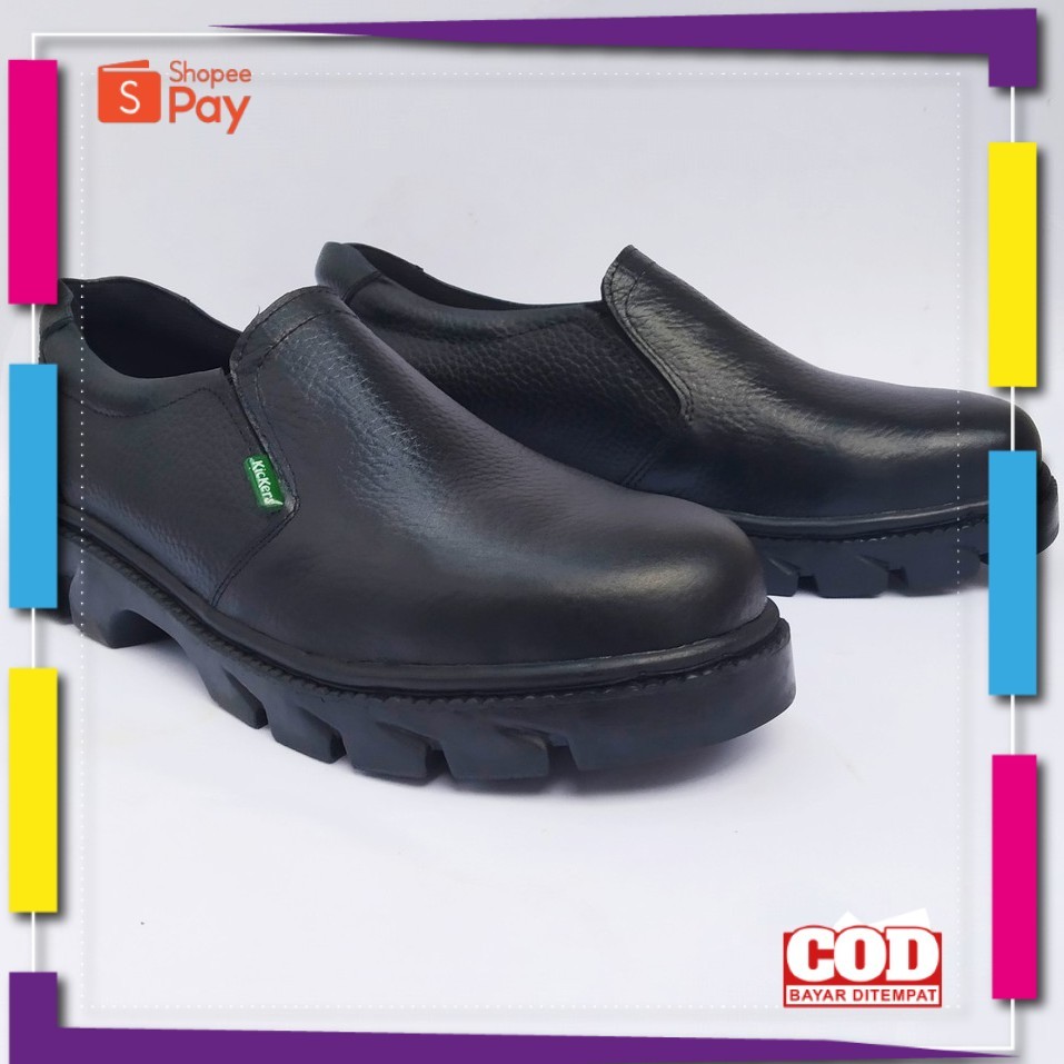 [PREMIUM ORIGINAL] Sepatu Safety Kulit Sapi King Kickers Sepatu TNI PDH PDL POLRI KITCHEN POM OB BEN