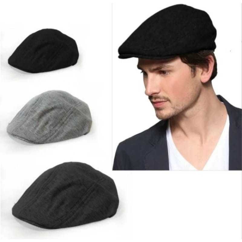 Topi Pelukis Patino Unisex Flat Cap Hat Topi Kodok Newsboy Pria Dan Wanita