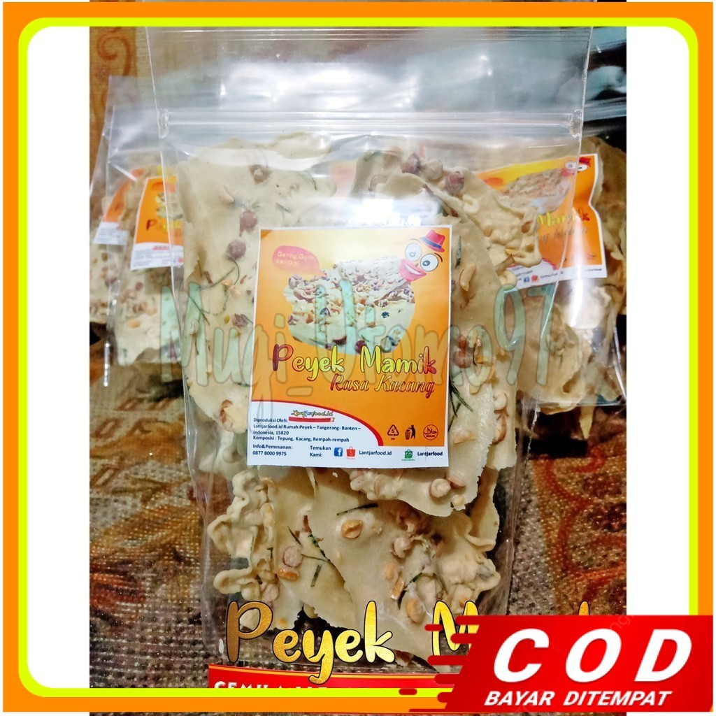 

Peyek Aneka Rasa - Peyek Kacang , Teri Nasi , Udang Rebon - Kemasan mulai 100gram