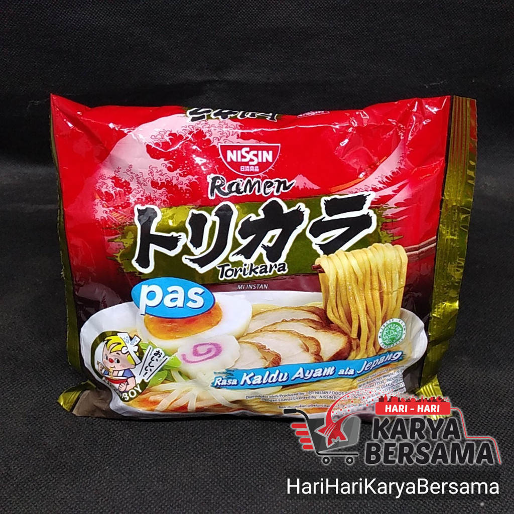 

MIE INSTANT NISSIN RAMEN PAS TORIKARA RASA KALDU AYAM ALA JEPANG 76GR