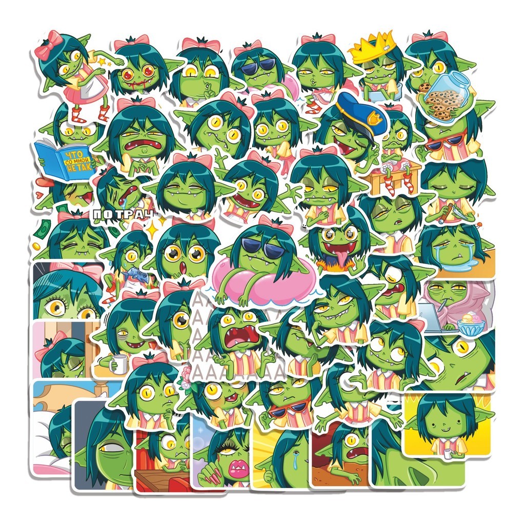 

COD 50 Pcs Stiker GABI Lucu Anti Air Untuk Dekorasi Notebook Sepeda Skateboard Handphone