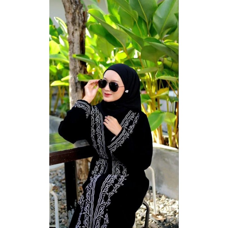 Abaya Ranesya Gamis Jubah Hitam Arab Turki Turky Maroko Mesir Saudi Madinah Dubai India Murah