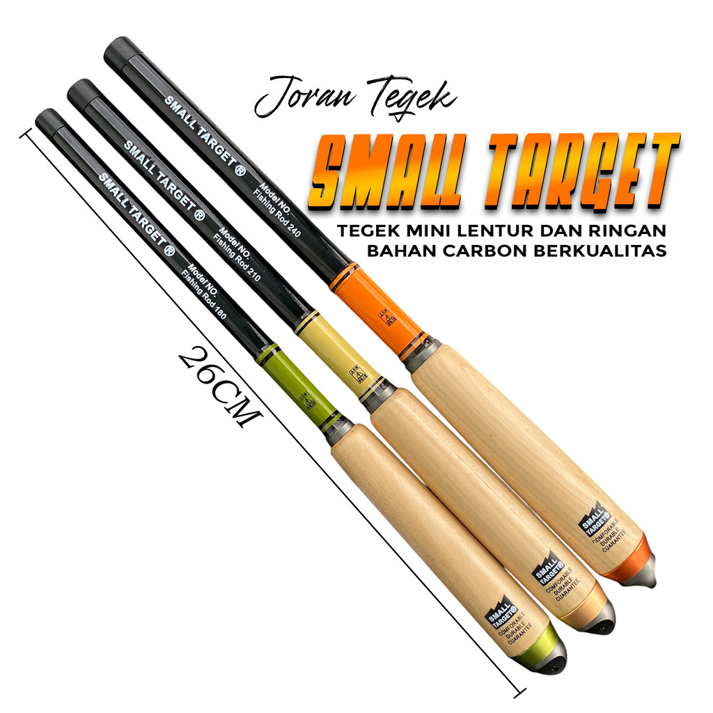 Joran Tegek SMALL TARGET Micro Fishing Rod Carbon Material spek lentur
