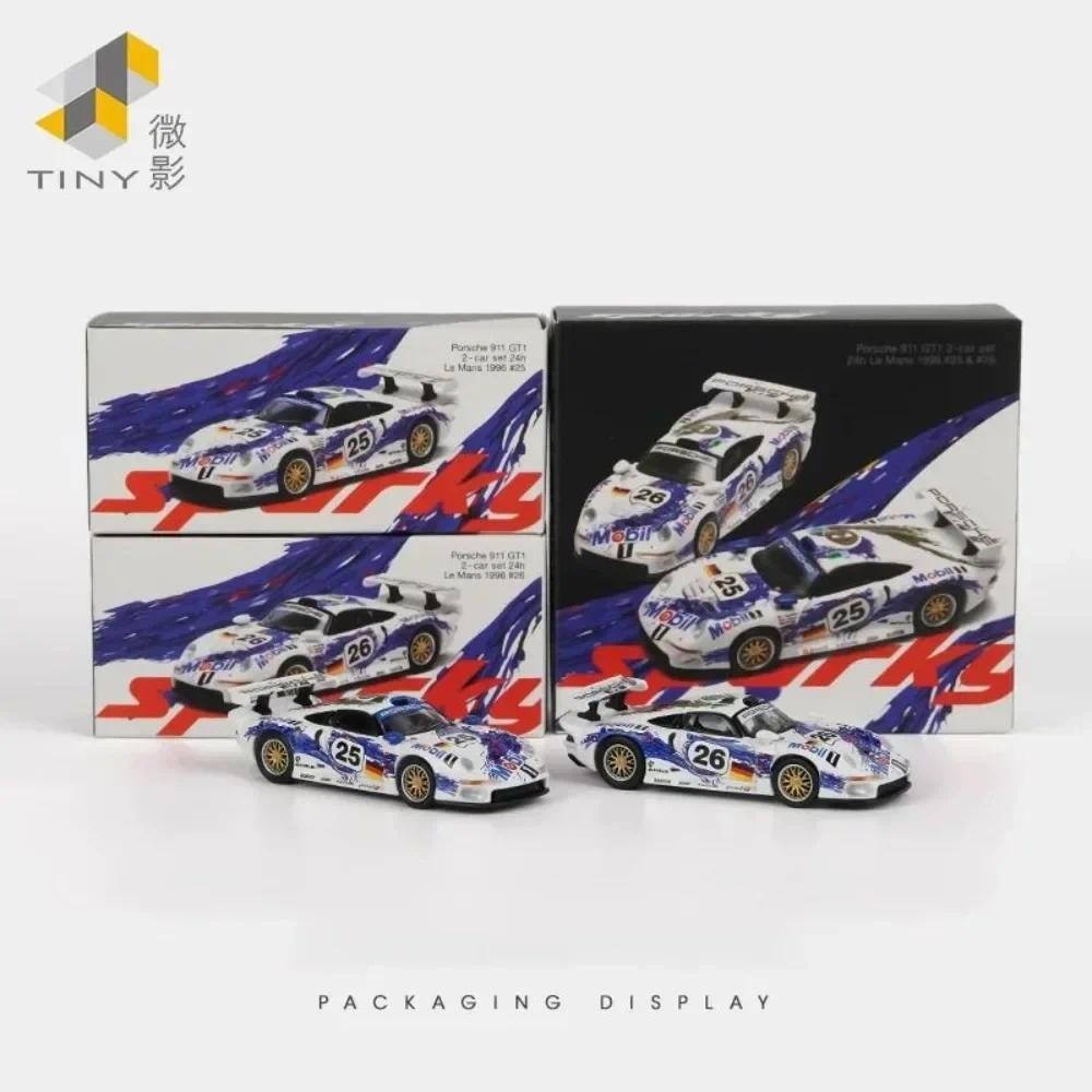 Tiny Sparky 1:64 Porsche 911 962 964 917 Shell Gulf  LeMans Lamborghini Alloy Diecast Model Car Toy 