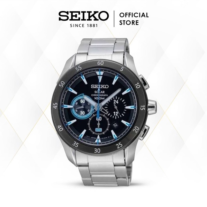 ✨E.SYO✨ - TERLARIS Jam Tangan Pria Seiko Solar Chronograph SSC181P1 Original