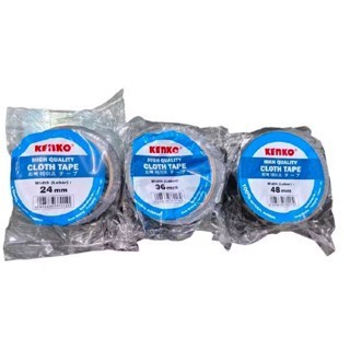 

JUAL PROMO KENKO CLOTH TAPE BLUE CORE 24mm/36mm/48mm - Black