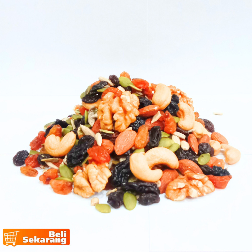 

500GRAM CEMILAN SEHAT / TRAIL MIX / KACANG TRAIL MIX / HEALTHY SNACKS & FRUITS