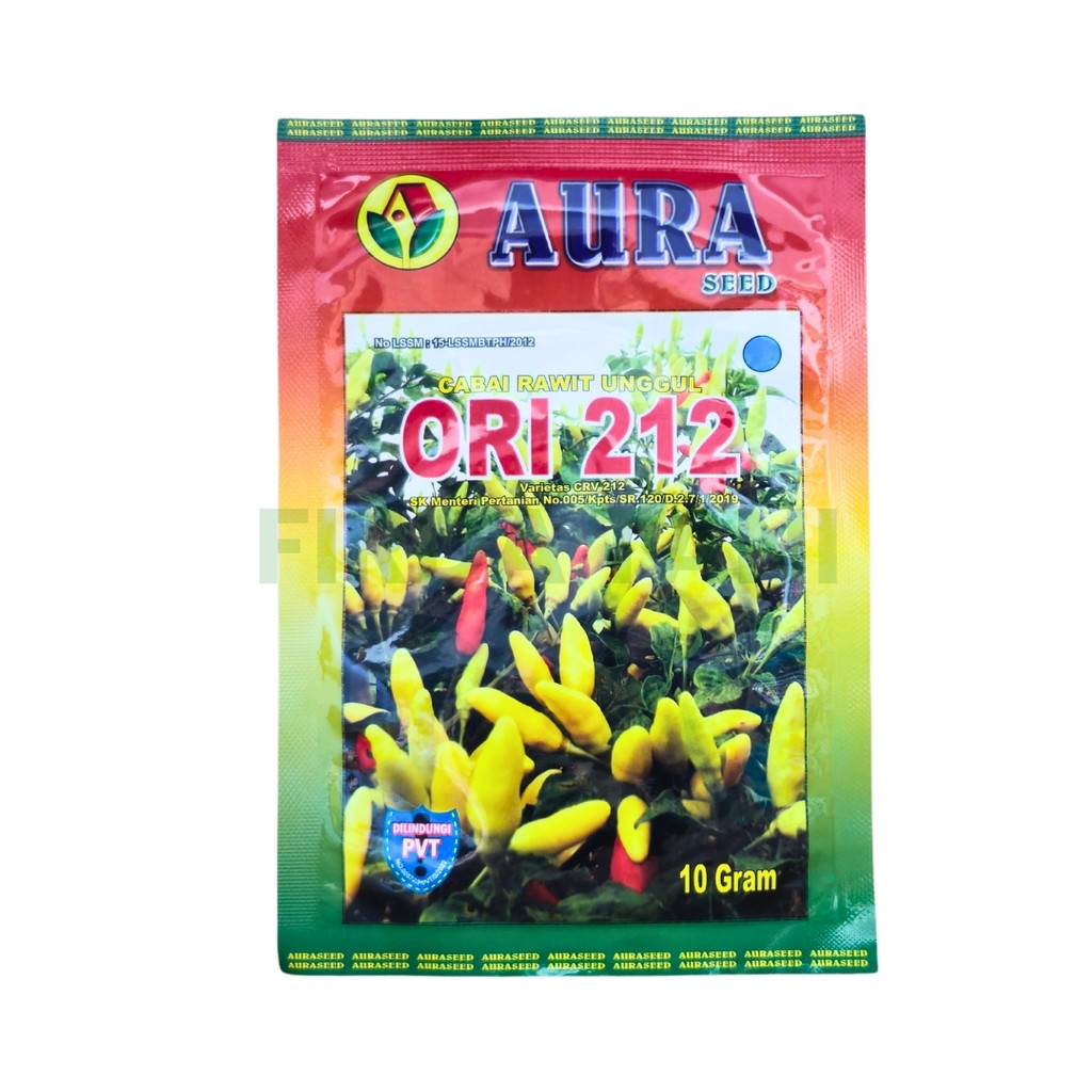 Cabe Rawit Ori 212 Kemasan 10gr Original Pabrik Aura Seed