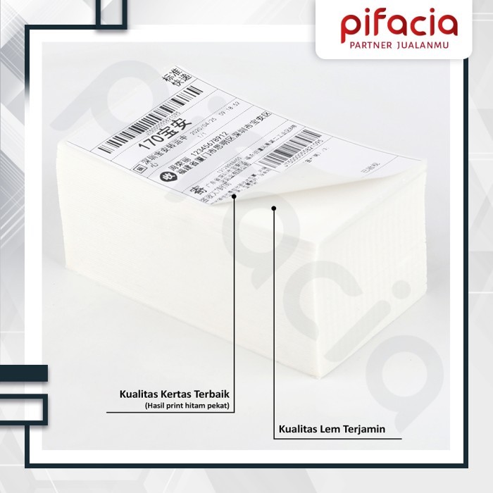 

New Product Kertas Stiker Thermal Label Pengiriman Barcode 100x150 mm 500 Lembar