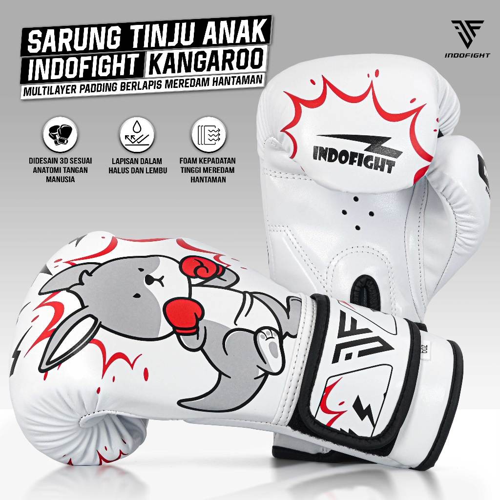 Boxing Gloves Kid Sarung Tinju Anak Indofight Boom Sarung Boxing Muaythai Anak
