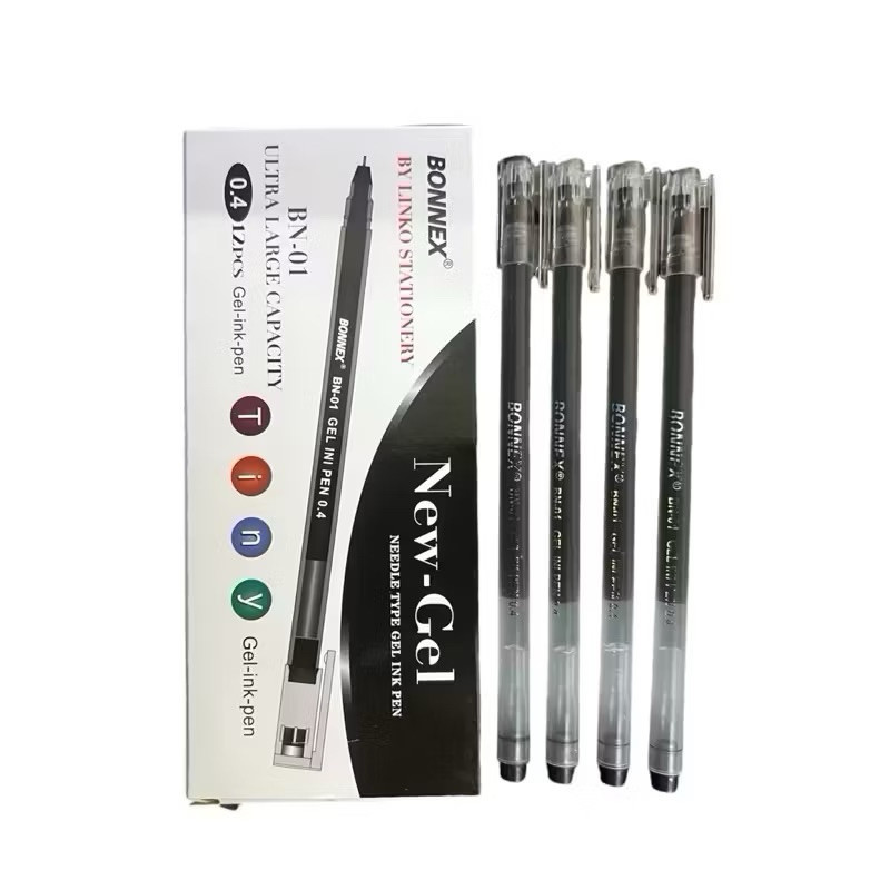 

TI [1 PACK] PROMO PULPEN GEL BONNEX NEW JELL LINKO ISI 12pcs-PULPEN GEL NEW JELL 0.4mm