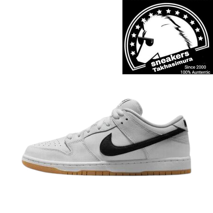 SB Dunk Low White White Gum - 42