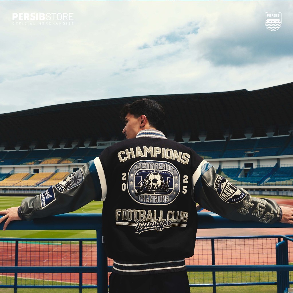 PERSIB X RAWTYPE RIOT VARSITY BLACK 002