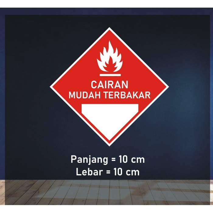 

Sticker Cairan Mudah Terbakar 10x10cm - Label B3