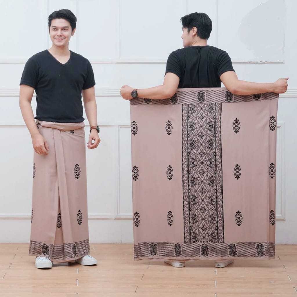 QL73PO Sarung Batik Sarung Santri Kekinian Pria Dewasa Sarung Motif Terbaru Masa Kini