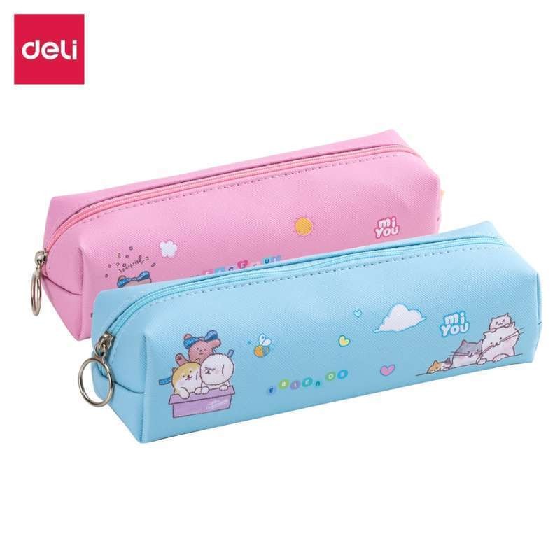 

BOBOMART X Deli EH902 Pencil Pouch / Tempat Pensil Mi You Warna Pastel Lucu 20 CM Muat Banyak