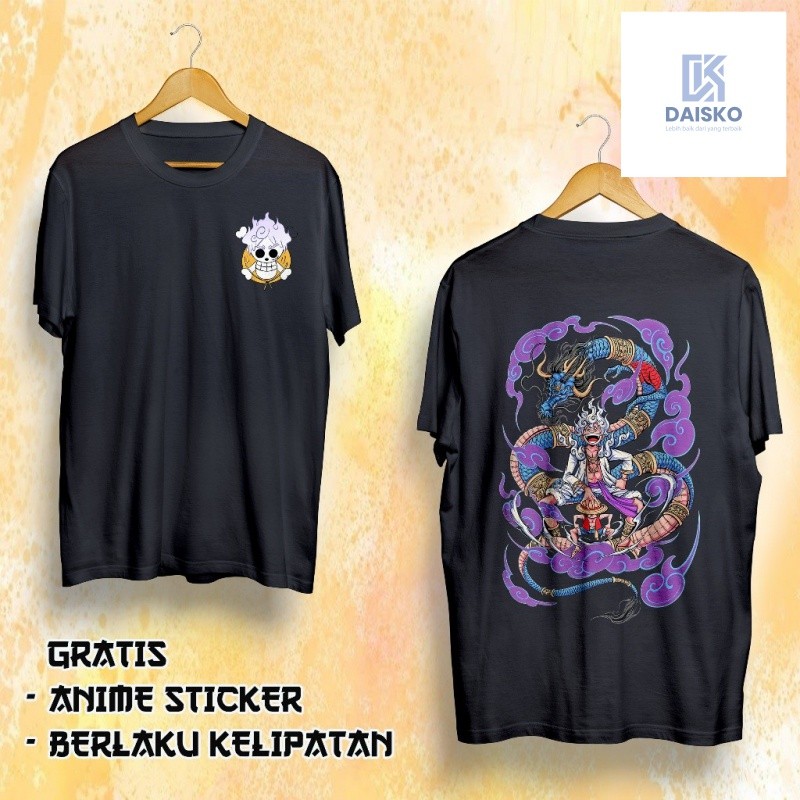 Kaos Anime Premium Luffy Gear 5 VS Kaido - DAISKO