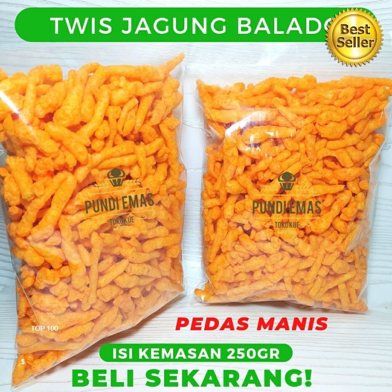 

Twist Twist Jagung Balado - 250 GR Pedas Manis Twis Twis Cheetos