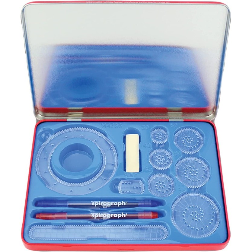 

Spirograph Design Tin Set Alat Menggambar Penggaris Spirograf