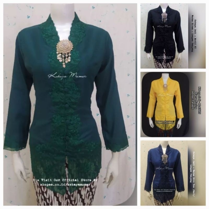 LURIK Kebaya Encim Bordir. Kebaya Encim Modern. Kebaya Encim Murah. Kebaya Bordir. KU. Kebaya Hitam