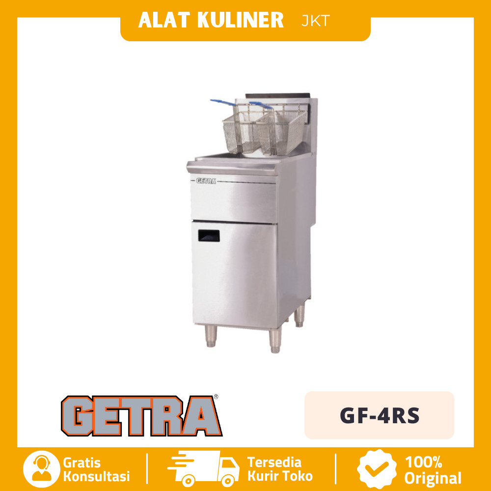 Getra GF-4RS Gas Deep Fryer Free Standing With Thermostat