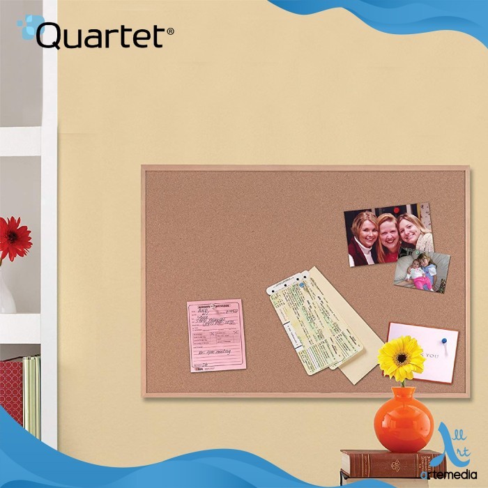 

Quartet Buletin Board - Papan Oak Cork Oakframe 17X23 Inch