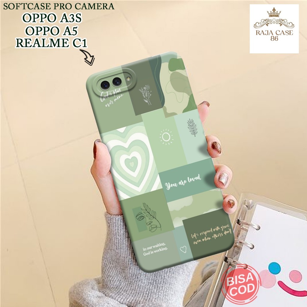 Case Oppo A3s / Oppo A5 - Rajacase - Casing Oppo A3S 4G - Motif case AESTHETIC - Pelindung handphone