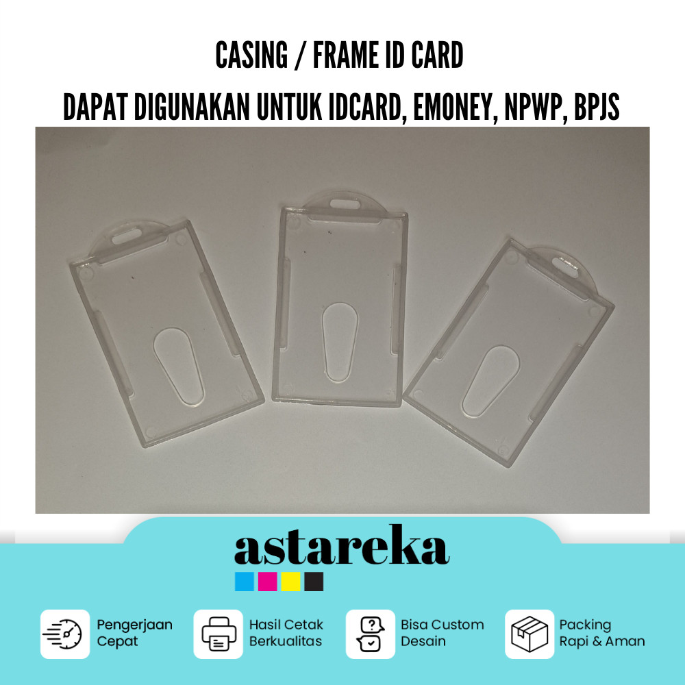 

ID Card Plastik Termurah / ID Card Case / Frame ID Card / Casing ID Card / Name Tag Plastik / ID Card Holder Transparant