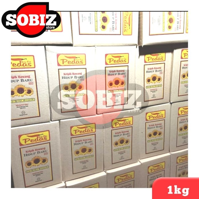 

Kripik Bawang Pedas 1kg Cap Bintang/Hidup Baru / Keripik Bawang
