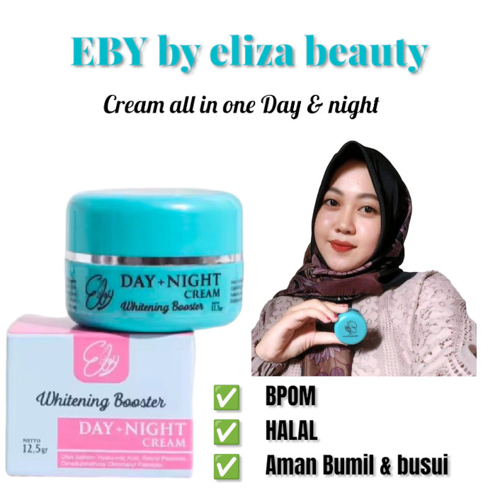 [ GRATIS KACA ] Cream Eby by eliza beauty  whitening booster Ori Bpom skincare pemutih penghilang ko