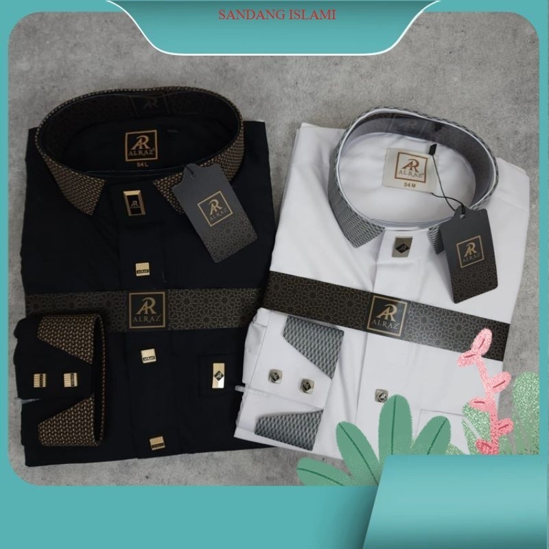 [HOT NEW] Gamis Alraz Katun Premium LENGAN Manset / Jubah Alraz Al Raz Dewasa / Jubah Alraz Hitam Da