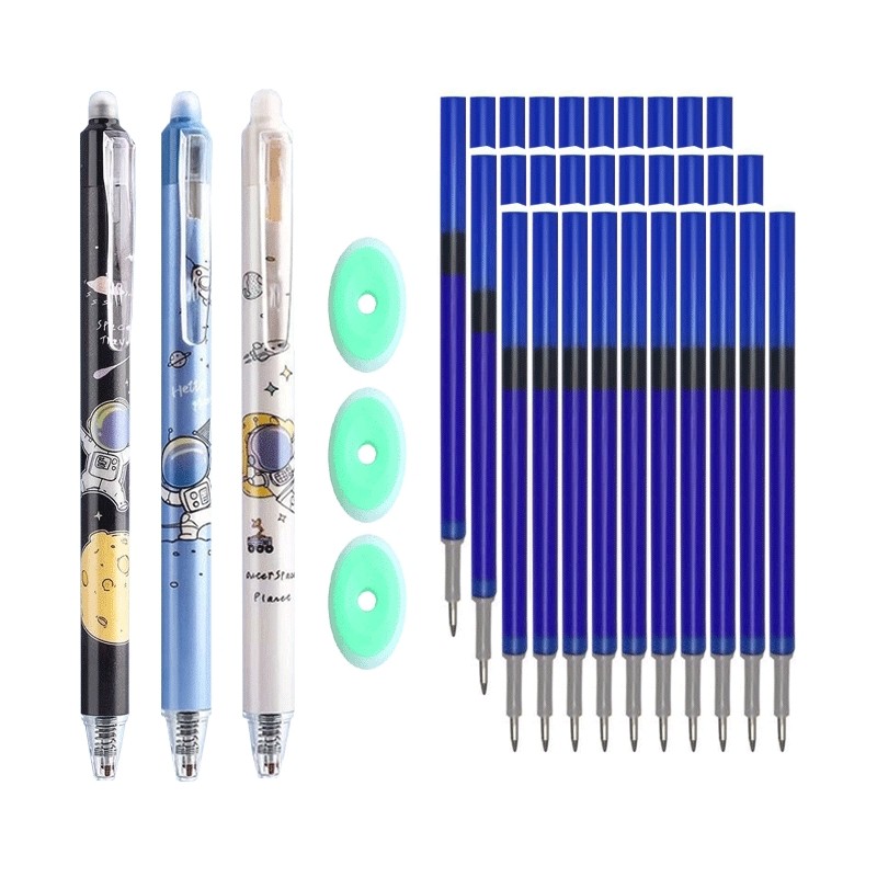 

kawaii Gel pen Erasable Pen Suitable Refills Creative Drawing Tools Gel Pen Sets School Office Stationery 0.5mm Magic Erasable
